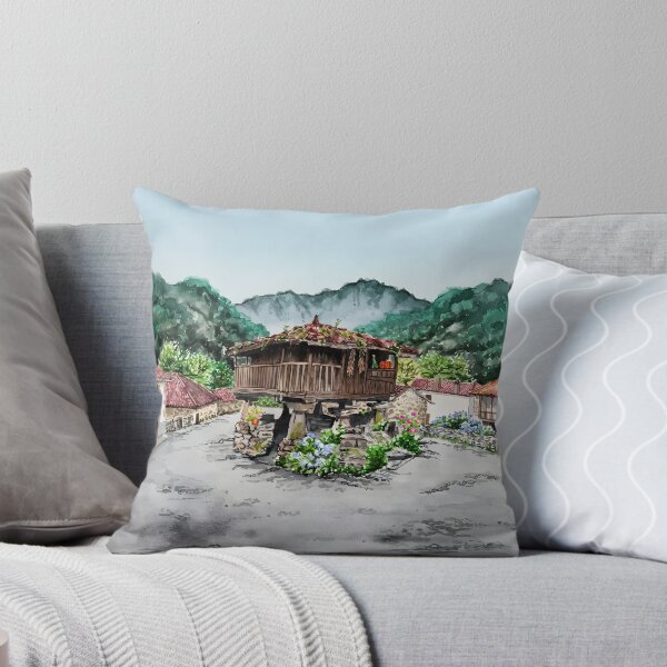 Item preview, Asturias Spain Wall Art – Northern Spain Landscape Painting designed and sold by POSTERIOCREW.