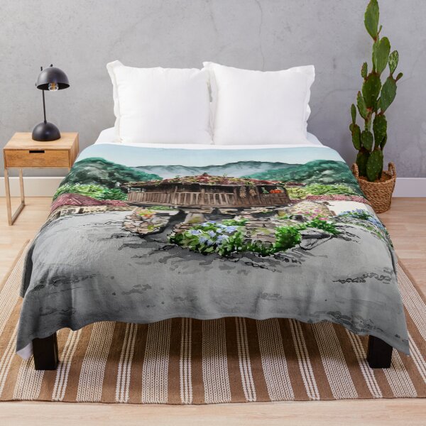 Item preview, Asturias Spain Wall Art – Northern Spain Landscape Painting designed and sold by POSTERIOCREW.