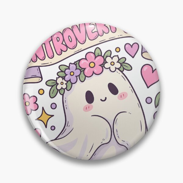 Item preview, Introvert fashion, mind, flower crown, saying, kawaii designed and sold by LongIslandDesgn.