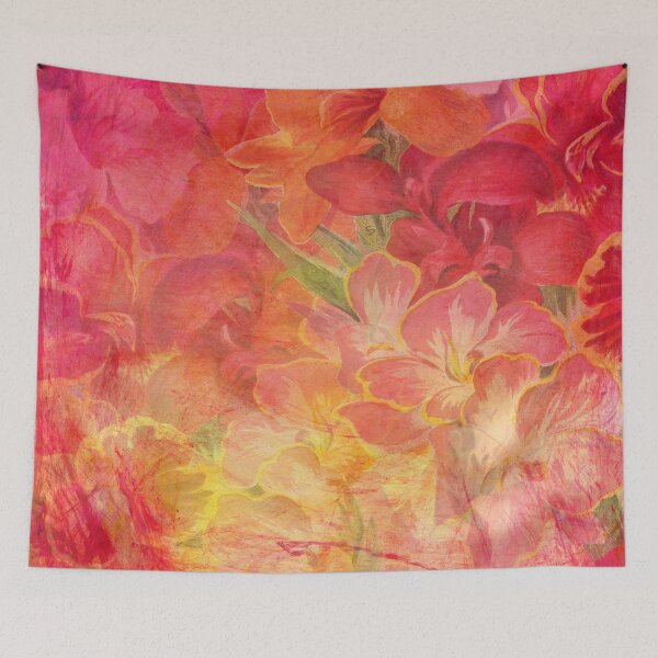Item preview, Floral Pink Flowers Vintage Pattern Romantic Bouquet designed and sold by livianasgifts.