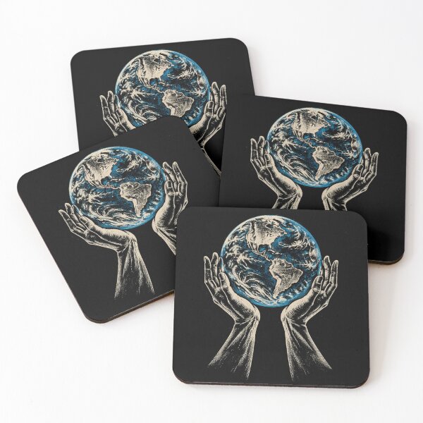 Item preview, Retro Hands Cradling Earth - Save the World Global Warming  designed and sold by Moizento.