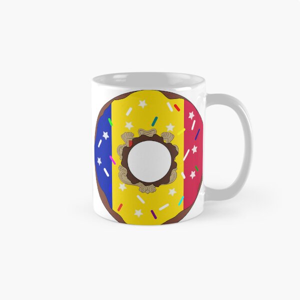 Item preview, Andorra Flag Donut – Colorful Sprinkles Country Pride designed and sold by TheIconSmith.