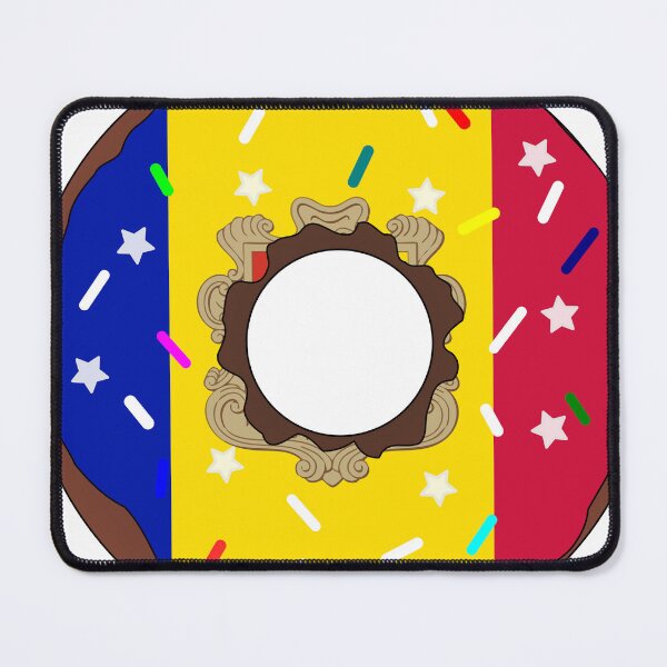 Item preview, Andorra Flag Donut – Colorful Sprinkles Country Pride designed and sold by TheIconSmith.