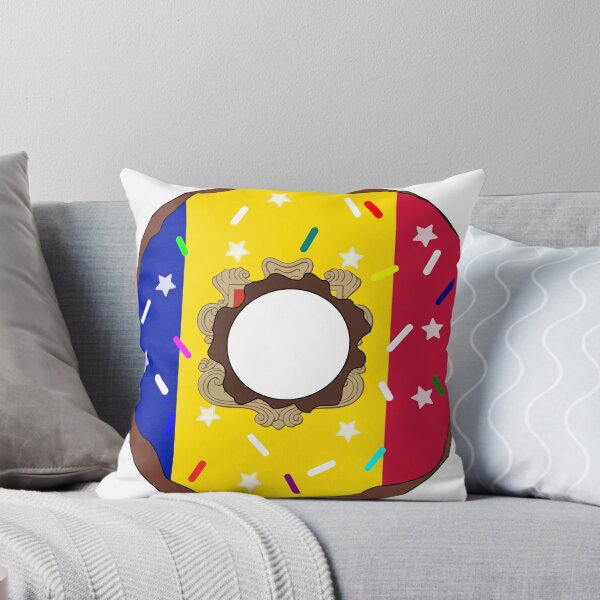 Item preview, Andorra Flag Donut – Colorful Sprinkles Country Pride designed and sold by TheIconSmith.