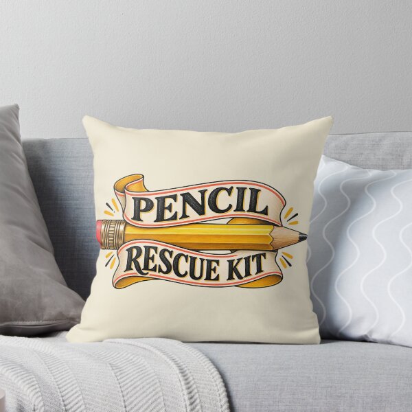 Item preview, Pencil Rescue Kit Funny Teacher School Supplies Zipper Pouch designed and sold by astersgraphics.