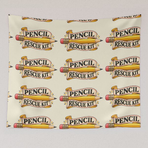 Item preview, Pencil Rescue Kit Funny Teacher School Supplies Zipper Pouch designed and sold by astersgraphics.