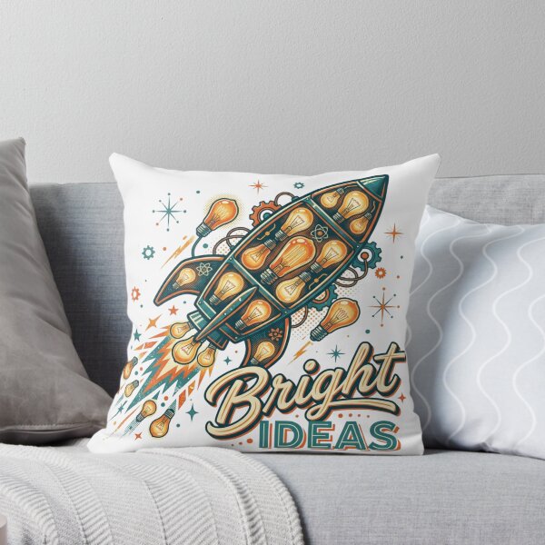 Item preview, Bright Ideas Retro Steampunk Rocket Art designed and sold by Sanan Israyilli.