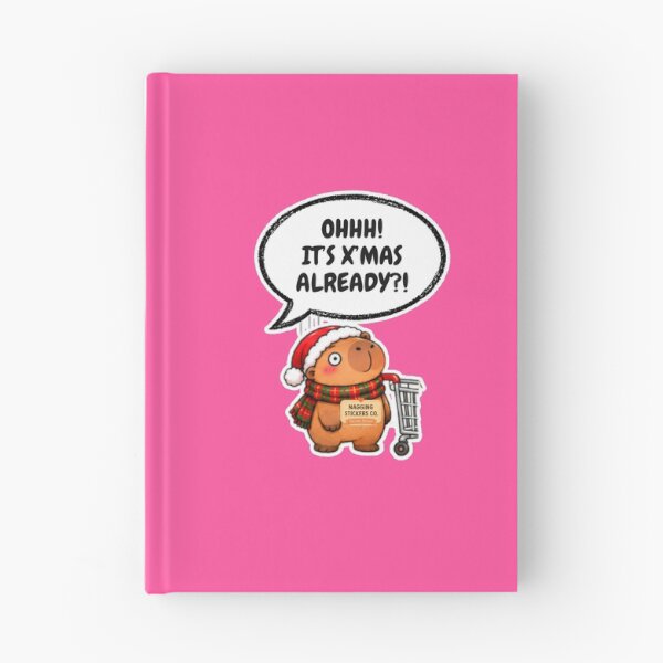 Item preview, OHHH! ITS X'MAS ALREADY?! 2026 BY NAGGINGSTICKERSCO. NAGGING CAPYBARA'S A VERY NAGGING CHRISTMAS! COLLECTION | ELECTRIC PINK Edition | No.02 designed and sold by LaMaisonOfMY.