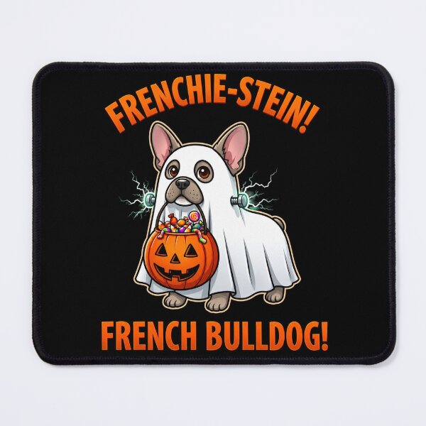 Artikelvorschau, Niedliches Frenchie Stein Ghost Französische Bulldogge Halloween-Kostüm entworfen und verkauft von LOL-N-LIFESTYLE.