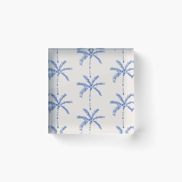 Item preview, Palm Stripes Blue Pattern designed and sold by Anis Illustration.