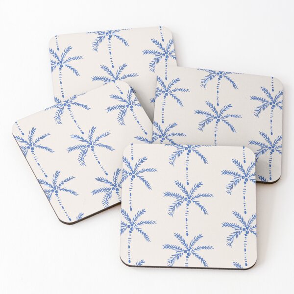 Item preview, Palm Stripes Blue Pattern designed and sold by Anis Illustration.