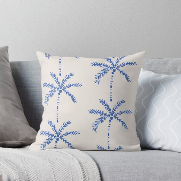 Item preview, Palm Stripes Blue Pattern designed and sold by Anis Illustration.