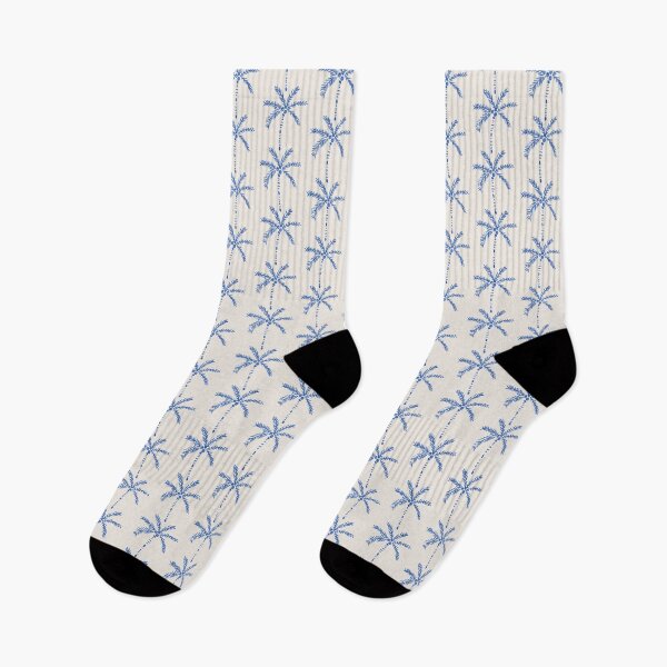 Item preview, Palm Stripes Blue Pattern designed and sold by Anis Illustration.