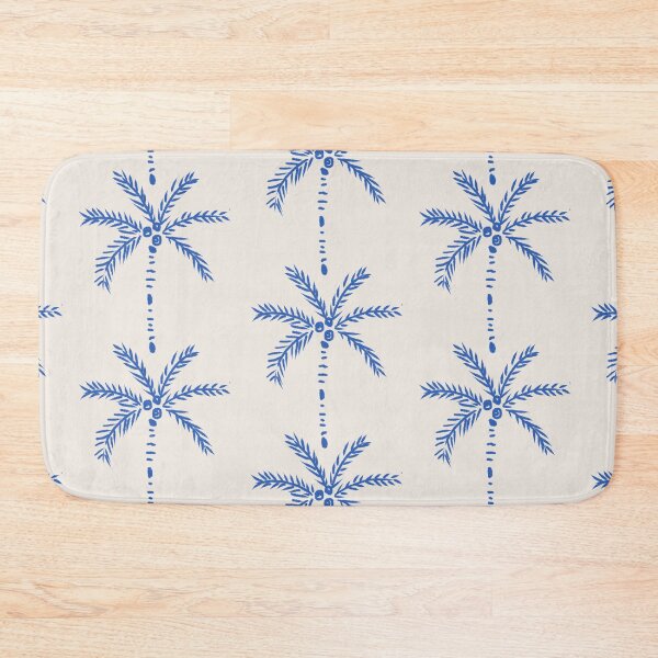 Item preview, Palm Stripes Blue Pattern designed and sold by Anis Illustration.