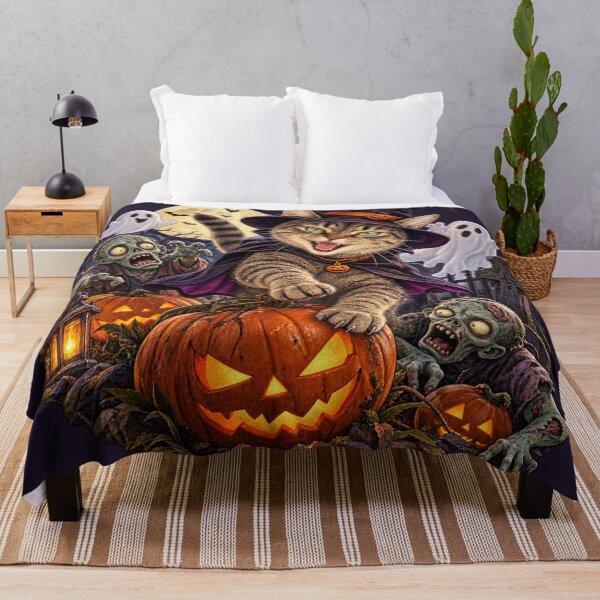 Item preview, Halloween Cat Witch Pumpkin designed and sold by Moxie-Cat-Universe.