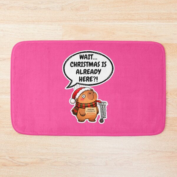 Item preview, WAIT...CHRISTMAS IS ALREADY HERE?! 2026 BY NAGGINGSTICKERSCO. NAGGING CAPYBARA'S A VERY NAGGING CHRISTMAS! COLLECTION | ELECTRIC PINK Edition | No.03 designed and sold by LaMaisonOfMY.