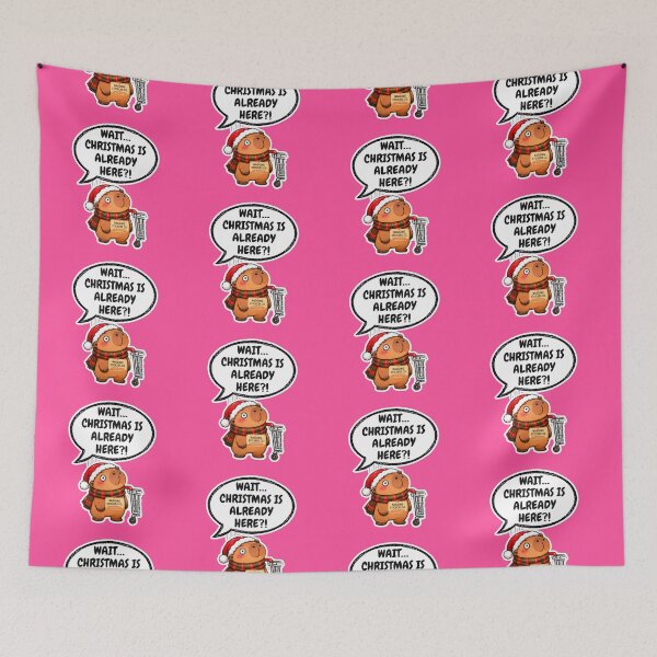Item preview, WAIT...CHRISTMAS IS ALREADY HERE?! 2026 BY NAGGINGSTICKERSCO. NAGGING CAPYBARA'S A VERY NAGGING CHRISTMAS! COLLECTION | ELECTRIC PINK Edition | No.03 designed and sold by LaMaisonOfMY.