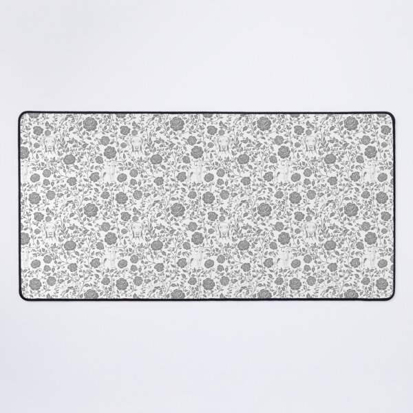 Item preview, Weimaraner Floral Silhouette Botanical Art Grey designed and sold by WildLakePatterns.