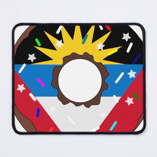 Item preview, Antigua and Barbuda Flag Donut – Colorful Sprinkles Country Pride designed and sold by TheIconSmith.