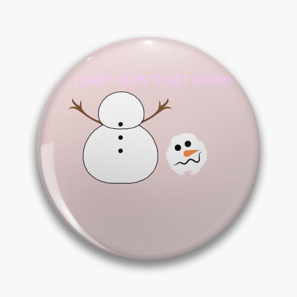 Item preview, Funny Snowman I Can’t Seem To Get Ahead Pink Text Christmas designed and sold by AnhaPhysic.
