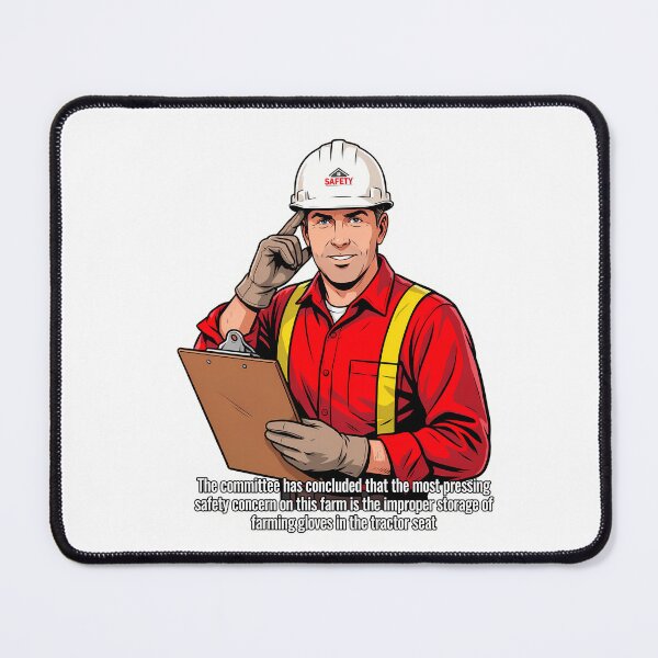 Item preview, Dramatic Farm Safety Quote Art designed and sold by NiftyWrx.