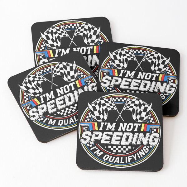Item preview, Funny Racing Car Not Speeding Im Qualifying Race  designed and sold by gear-posters.