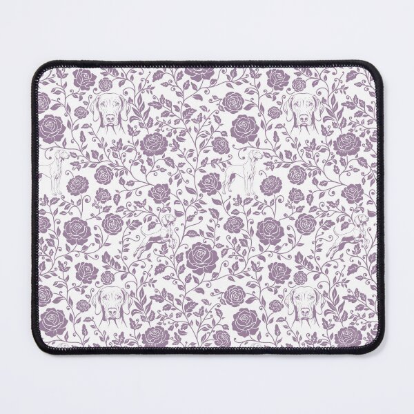 Item preview, Weimaraner Floral Silhouette Botanical Art Lavender designed and sold by WildLakePatterns.