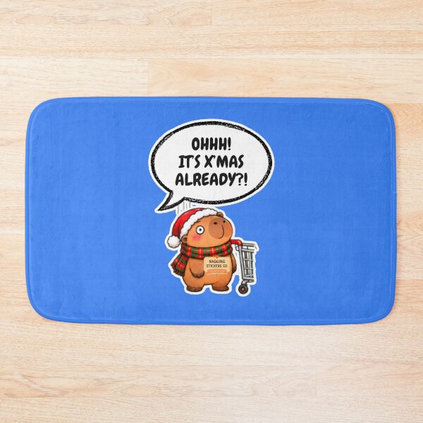 Item preview, OHHH! ITS X'MAS ALREADY?! 2026 BY NAGGINGSTICKERSCO. NAGGING CAPYBARA'S A VERY NAGGING CHRISTMAS! COLLECTION | ELECTRIC BLUE Edition | No.02 designed and sold by LaMaisonOfMY.