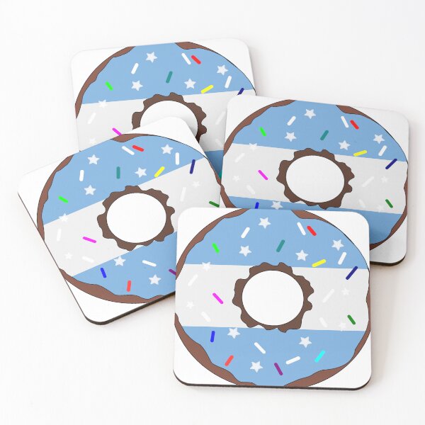 Item preview, Argentina Flag Donut – Colorful Sprinkles Country Pride designed and sold by TheIconSmith.