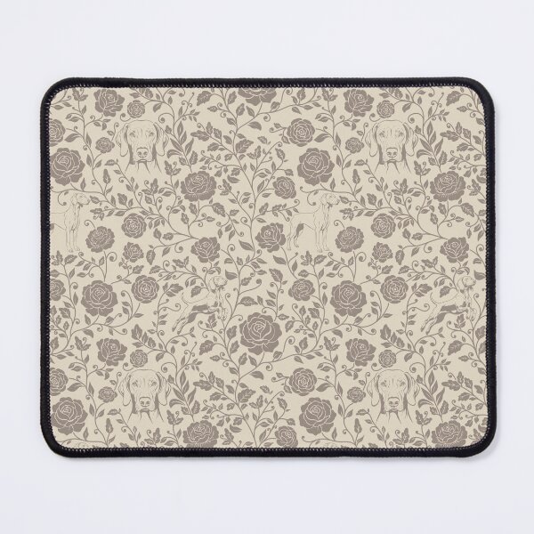 Item preview, Weimaraner Floral Silhouette Botanical Art Sepia designed and sold by WildLakePatterns.