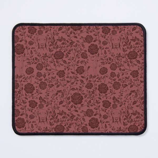 Item preview, Weimaraner Floral Silhouette Botanical Art Red designed and sold by WildLakePatterns.