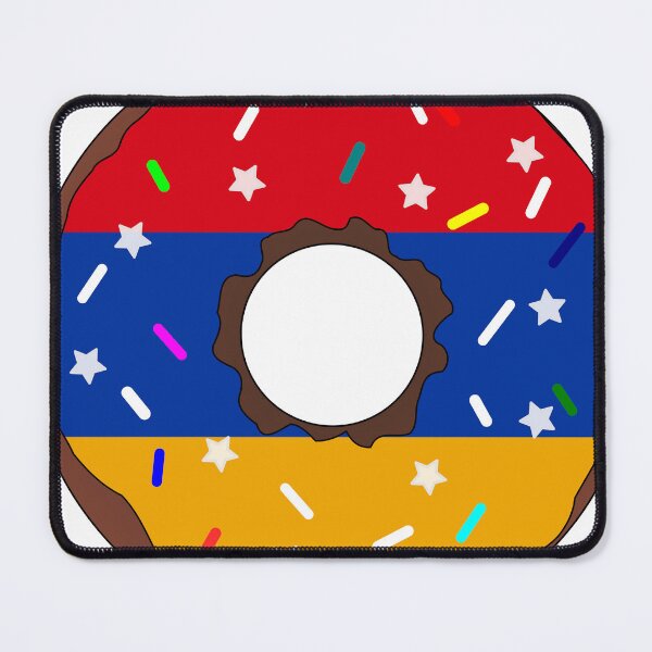 Item preview, Armenia Flag Donut – Colorful Sprinkles Country Pride designed and sold by TheIconSmith.