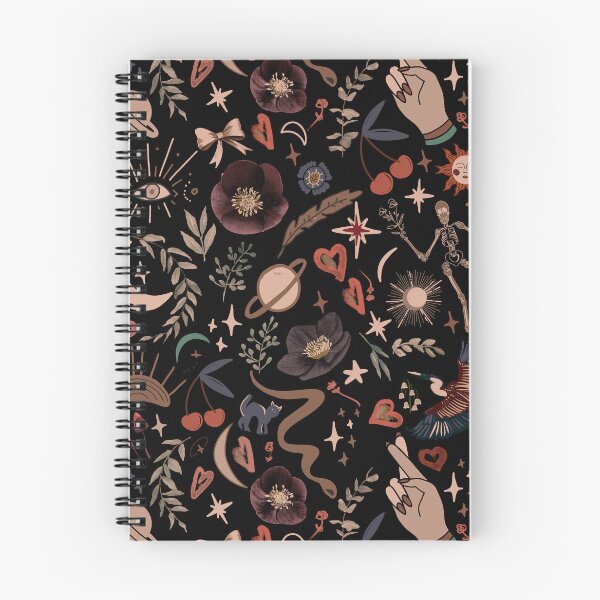 Item preview, Whimsical Gothic Elements Dark Pattern designed and sold by Anis Illustration.