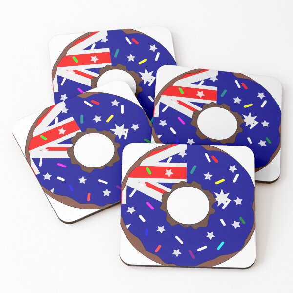 Item preview, Australia Flag Donut – Colorful Sprinkles Country Pride designed and sold by TheIconSmith.