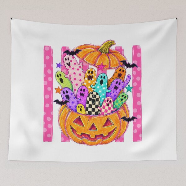 Item preview, Colorful Ghost Pumpkin Halloween designed and sold by Daisy Grimes.