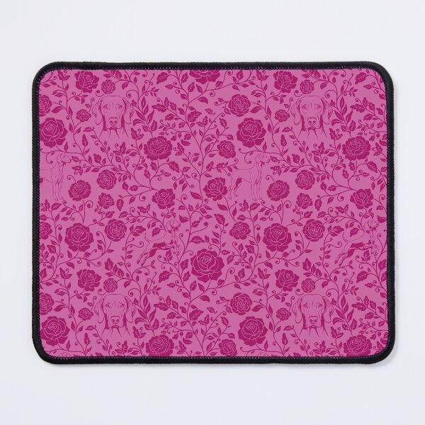 Item preview, Weimaraner Floral Silhouette Botanical Art Pink designed and sold by WildLakePatterns.