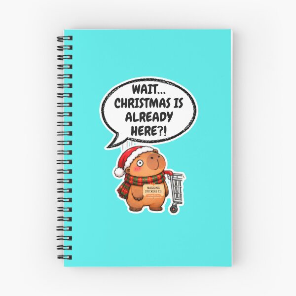 Item preview, WAIT...CHRISTMAS IS ALREADY HERE?! 2026 BY NAGGINGSTICKERSCO. NAGGING CAPYBARA'S A VERY NAGGING CHRISTMAS! COLLECTION | AQUA Edition | No.03 designed and sold by LaMaisonOfMY.