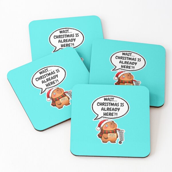 Item preview, WAIT...CHRISTMAS IS ALREADY HERE?! 2026 BY NAGGINGSTICKERSCO. NAGGING CAPYBARA'S A VERY NAGGING CHRISTMAS! COLLECTION | AQUA Edition | No.03 designed and sold by LaMaisonOfMY.