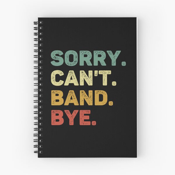Item preview, Sorry Can't Band Bye Retro Funny Band designed and sold by RareBunny.