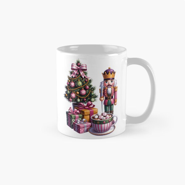Item preview, Pink Christmas Nutcracker Cocoa – Holiday Tree Gift Art designed and sold by jkrphoto.