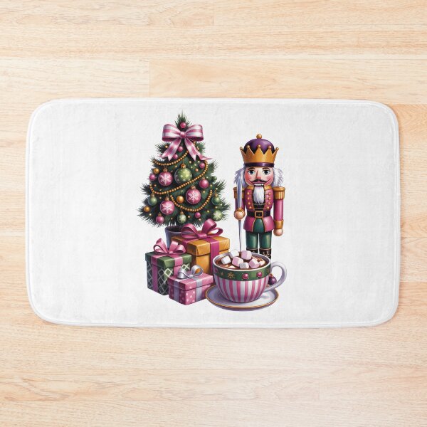 Item preview, Pink Christmas Nutcracker Cocoa – Holiday Tree Gift Art designed and sold by jkrphoto.