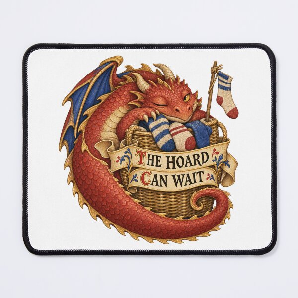 Item preview, Laundry Hoard Dragon – Medieval Marginalia Humor designed and sold by RAX Mirth Studio.