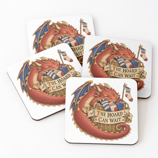 Item preview, Laundry Hoard Dragon – Medieval Marginalia Humor designed and sold by RAX Mirth Studio.