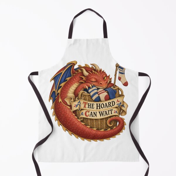 Item preview, Laundry Hoard Dragon – Medieval Marginalia Humor designed and sold by RAX Mirth Studio.