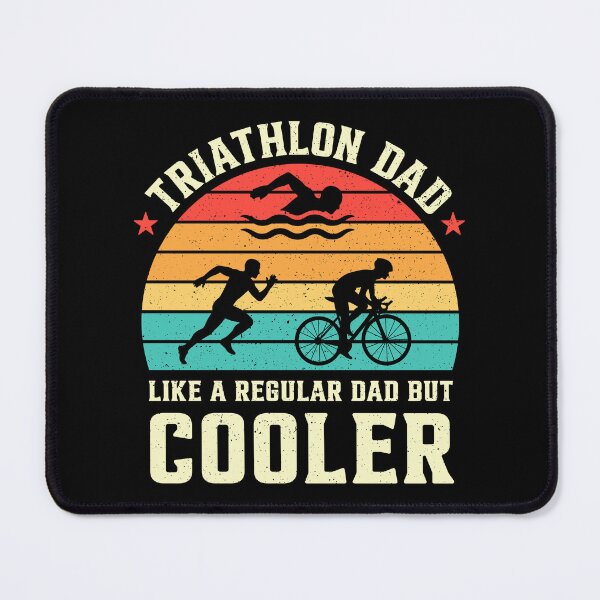Item preview, Triathlon Dad Like A Regular Dad But Cooler Retro designed and sold by RareBunny.