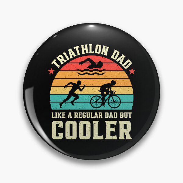 Item preview, Triathlon Dad Like A Regular Dad But Cooler Retro designed and sold by RareBunny.