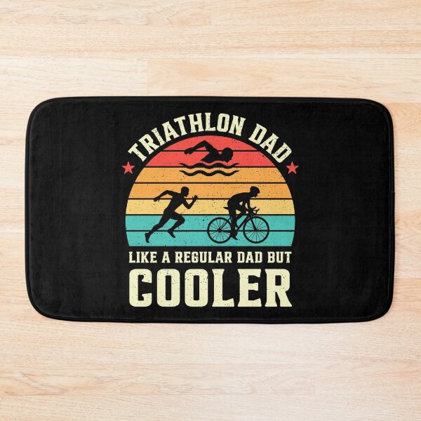 Item preview, Triathlon Dad Like A Regular Dad But Cooler Retro designed and sold by RareBunny.