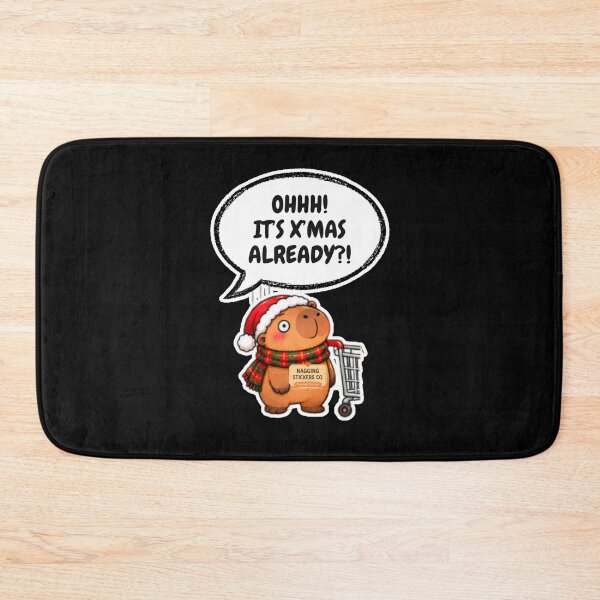 Item preview, OHHH! ITS X'MAS ALREADY?! 2026 BY NAGGINGSTICKERSCO. NAGGING CAPYBARA'S A VERY NAGGING CHRISTMAS! COLLECTION | BLACK Edition | No.02 designed and sold by LaMaisonOfMY.
