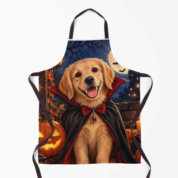 Artikelvorschau, Vampir Golden Retriever Halloween entworfen und verkauft von Petsthetic.