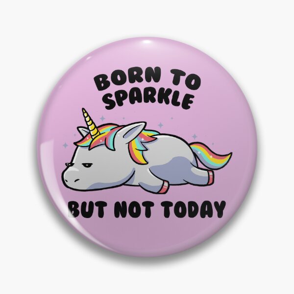 Item preview, Born To Sparkle But Not Today Lazy Unicorn Gift designed and sold by EduEly.